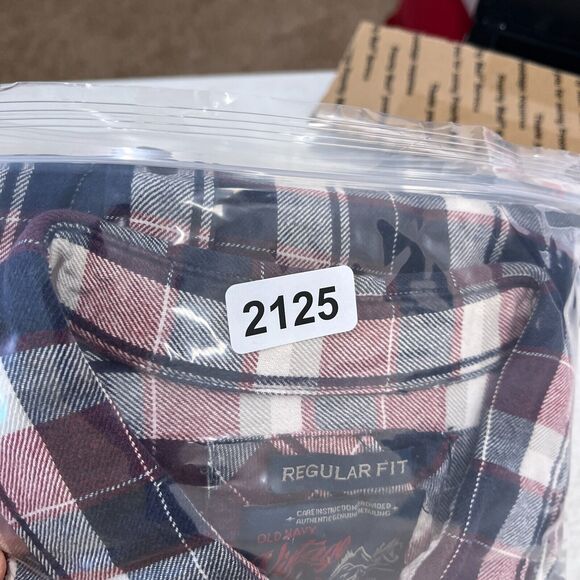 OLD NAVY SHIRT MENS XL FLANNEL VINTAGE RETRO LONG-SLEEVE BUTTON-FRONT EASY-CARE - Picture 12 of 13